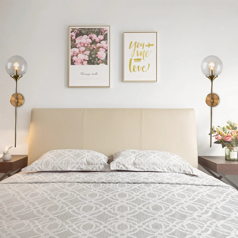 Nordic Modern Simple Wall Lamps Long Arm Bedside LED Wall Lights Living Room Creative Personality Bedroom Bedside Light Fixture
